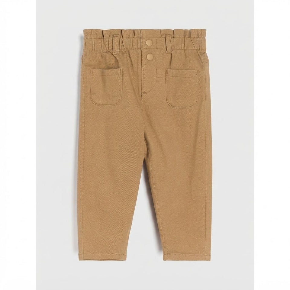 Sinsay Baby Girl's Light Brown Slim Fit Pants