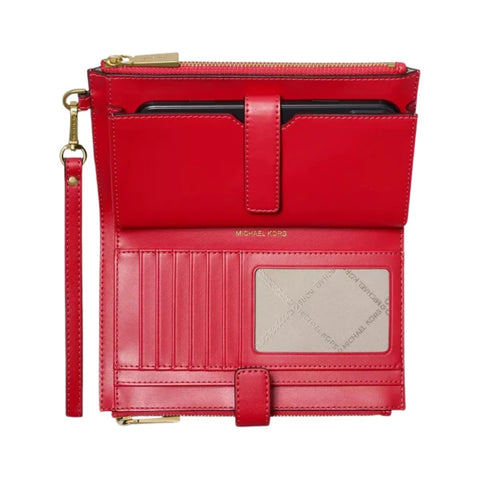 Michael Kors Women's White & Red Leather MK Printed Wallet | Michael Kors In Lebanon