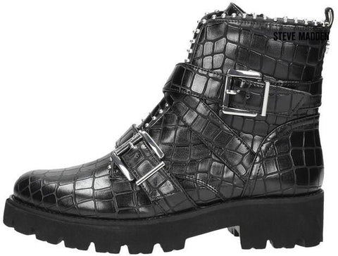 Steve Madden Women's Black Croco Boots | Steve Madden in Lebanon