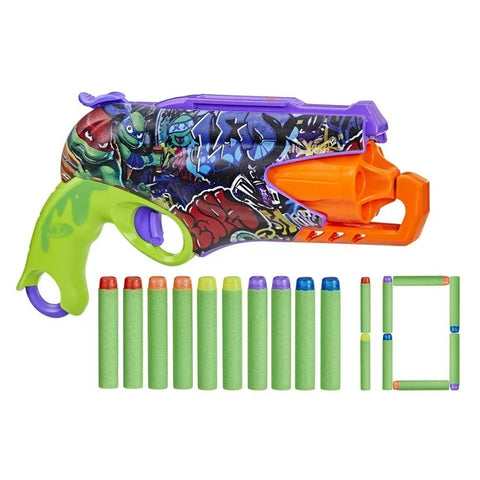 NERF Teenage Mutant Ninja Turtles Blaster, 10 Elite Darts, Foam Blaster Toys| NERF In Lebanon