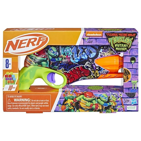 NERF Teenage Mutant Ninja Turtles Blaster, 10 Elite Darts, Foam Blaster Toys| NERF In Lebanon