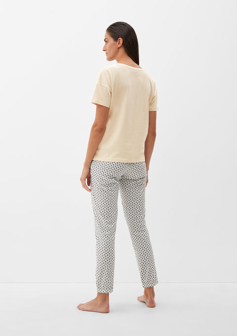 S.Oliver Women's Light Yellow Pajama Top |S.Oliver in Lebanon