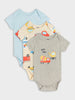 Sinsay Baby Boy's Multicolor Printed Pack Of 3 Bodysuits | Sinsay In Lebanon