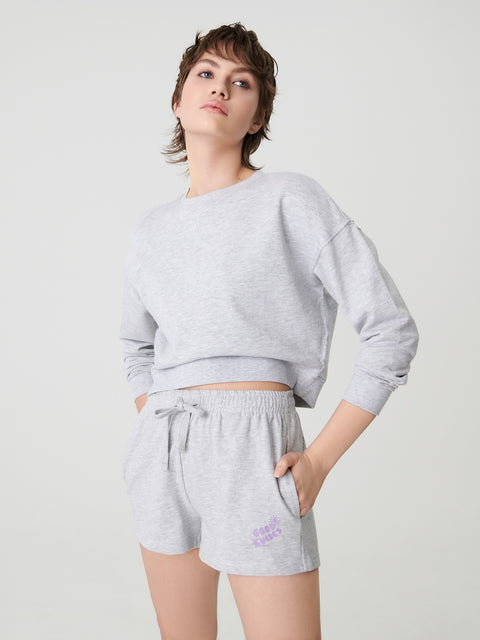 Sinsay Women's Light Grey Basic Short | Sinsay In Lebanon