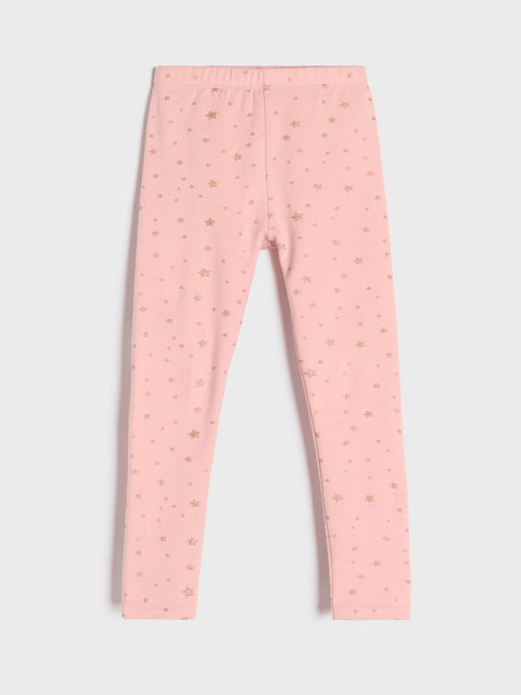 Sinsay Girl's Dusty Rose With stars in gold elastic waist Pants  | Sinsay in Lebanon