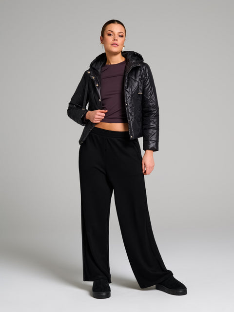 Sinsay Women's Black Hooded Quilted Jacket|Sinsay In Lebanon