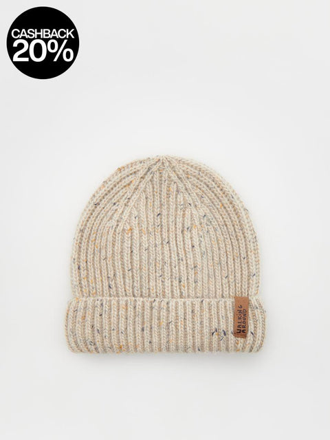 Reserved Baby Boy's Beige Knitted Beanie Hat | Reserved In Lebanon
