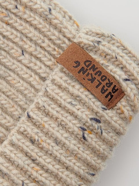 Reserved Baby Boy's Beige Knitted Beanie Hat | Reserved In Lebanon