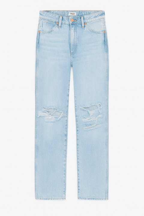 Wrangler Women's Light Blue Wild West Ripped Jeans | Wrangler In Lebanon
