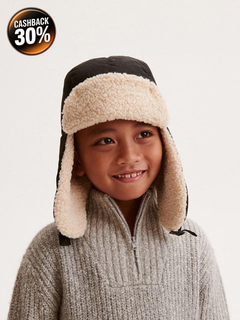 Reserved Boy's Black Trapper Hat |Reserved In Lebanon