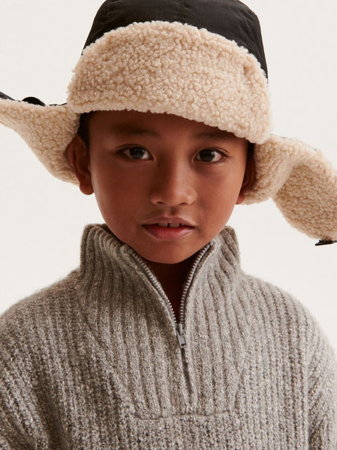 Reserved Boy's Black Trapper Hat |Reserved In Lebanon