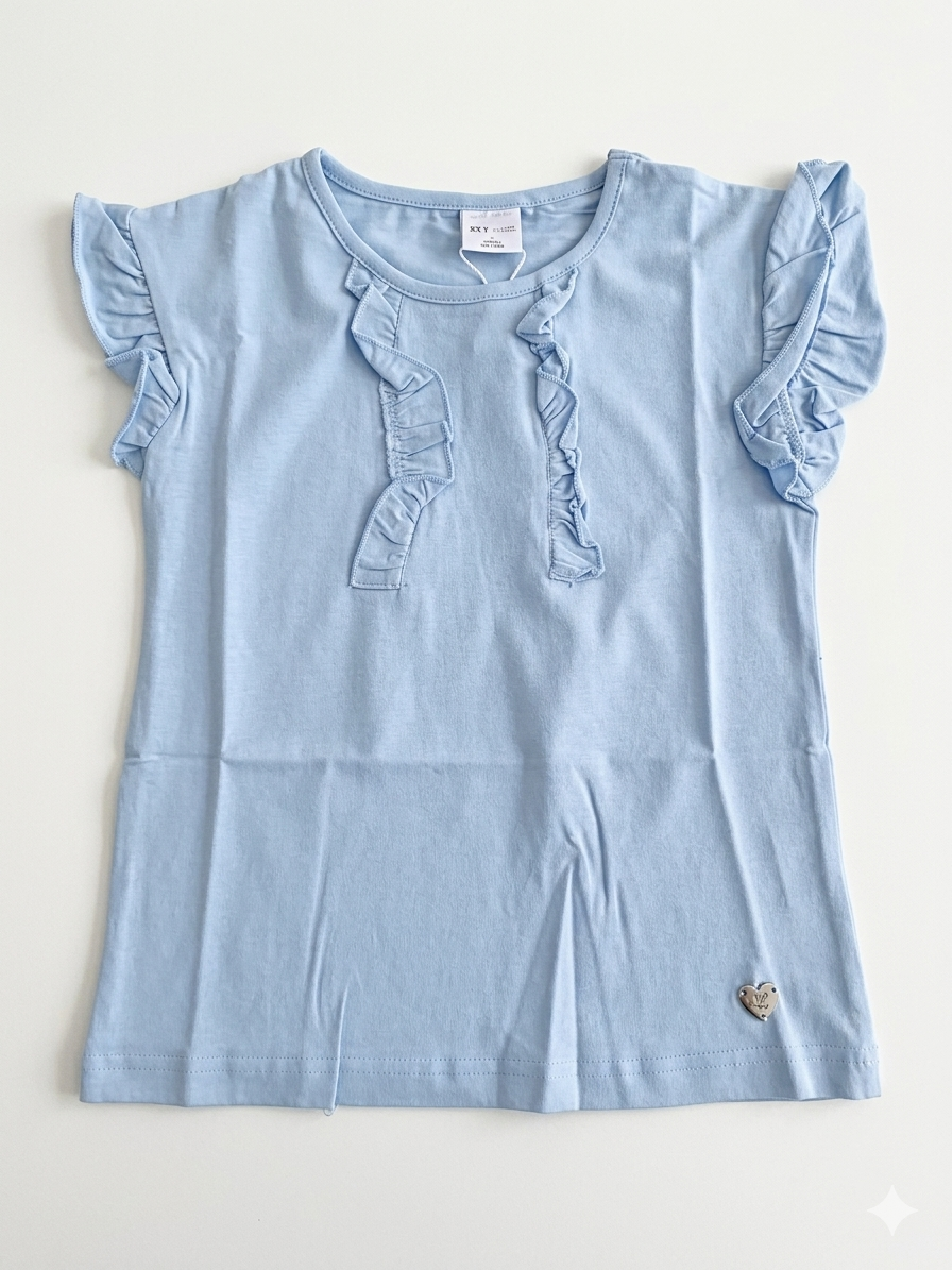 Ativo Girl's Light Blue Short Sleeve Dress | Ativo In Lebanon