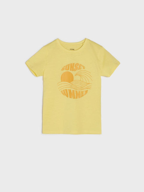Sinsay Boy's Yellow Short-Sleeve T-Shirt |Sinsay In Lebanon