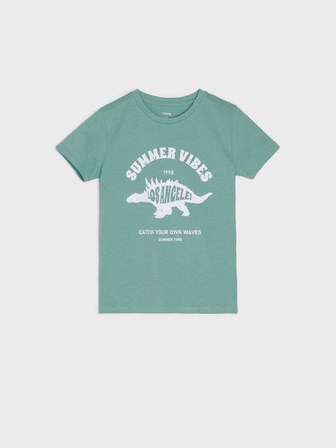 Sinsay Boy's Green Printed T-Shirt | Sinsay In Lebanon
