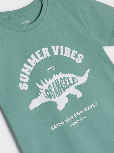 Sinsay Boy's Green Printed T-Shirt | Sinsay In Lebanon