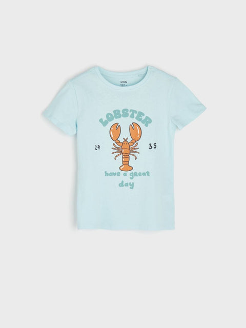 Sinsay Boy's Blue Printed T-Shirt |Sinsay In Lebanon
