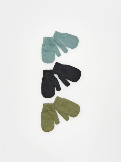 Reserved Baby Boy's Multicolor Knitted Gloves 3 Packs |Reserved In Lebanon