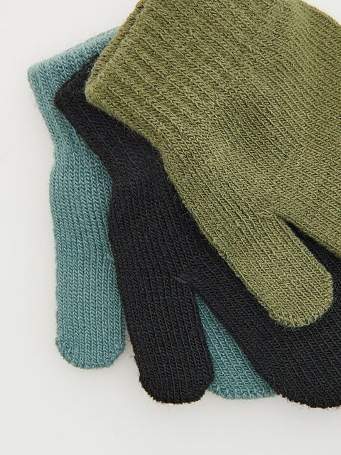 Reserved Baby Boy's Multicolor Knitted Gloves 3 Packs |Reserved In Lebanon
