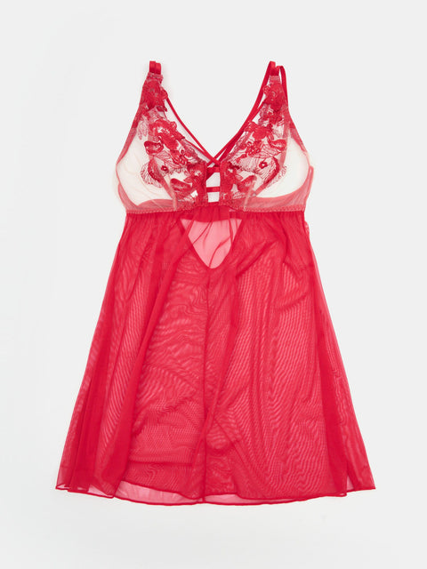 Sinsay Women's Red Lace Nightdress | Sinsay In Lebanon