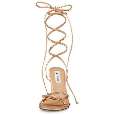 Steve Madden Women's Rose Gold Stiletto Tie Wrap Dress Heeled Sandal | Steve Madden In Lebanon