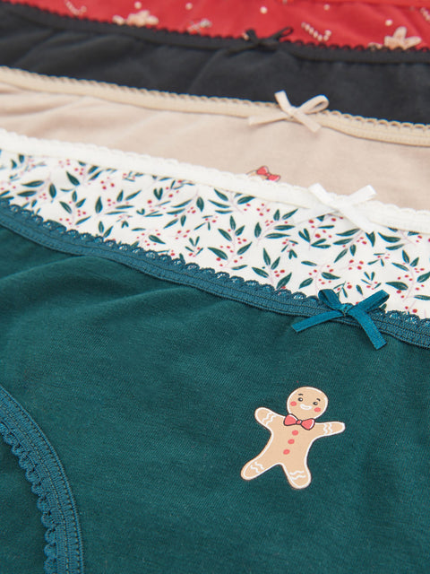 Sinsay Women's Multi Color 5 pack Cotton Rich  Panties | Sinsay In Lebanon