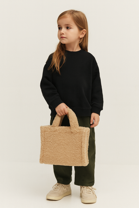 POMPdeLUX Girl's Brown Faux Hand Bag | POMPdeLUX in Lebanon