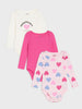 Sinsay BABY Girl's multicolor print 3 PACK bodysuit AYA