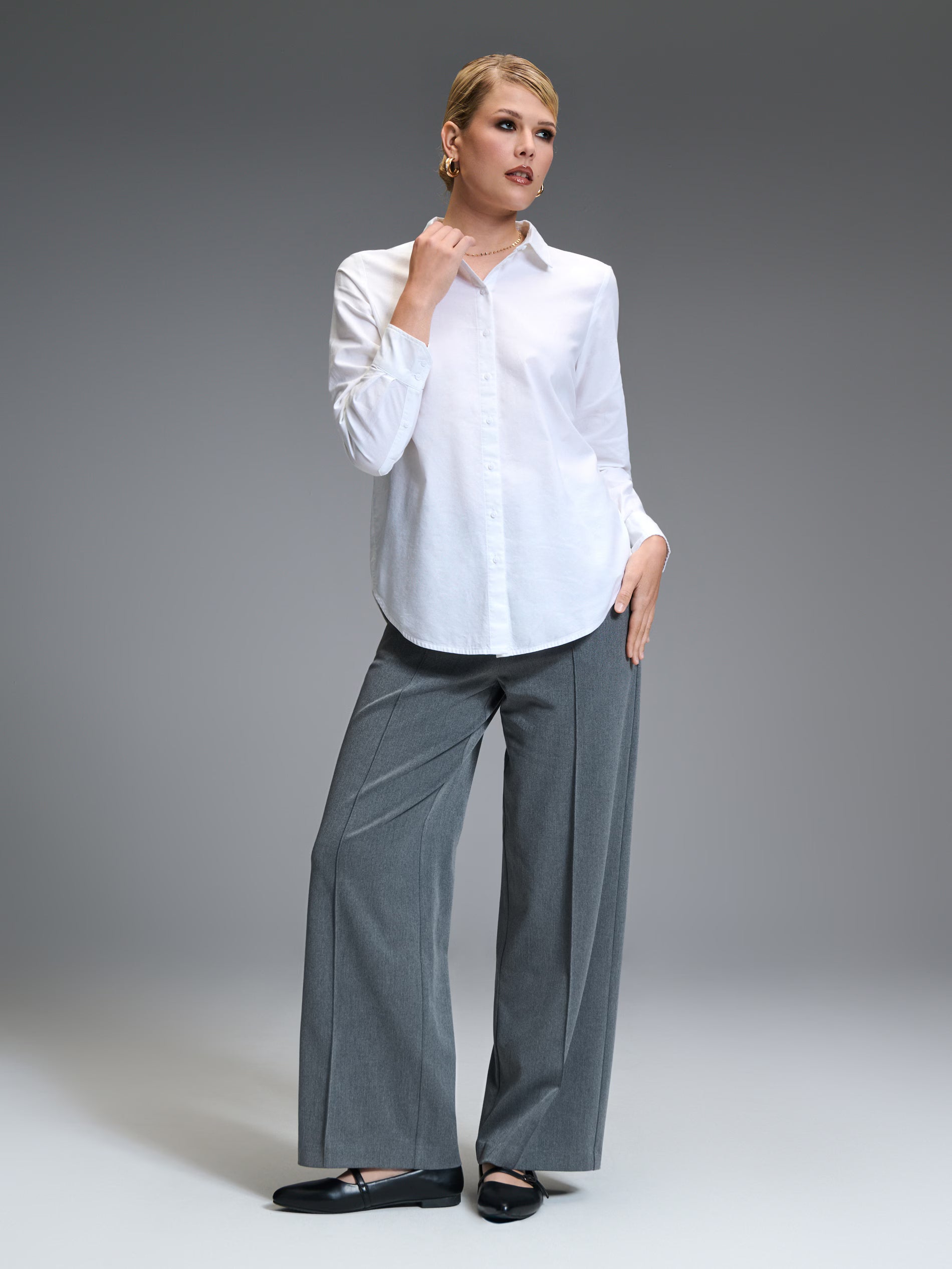 Sinsay Women's White Collar Shirt | Sinsay In Lebanon