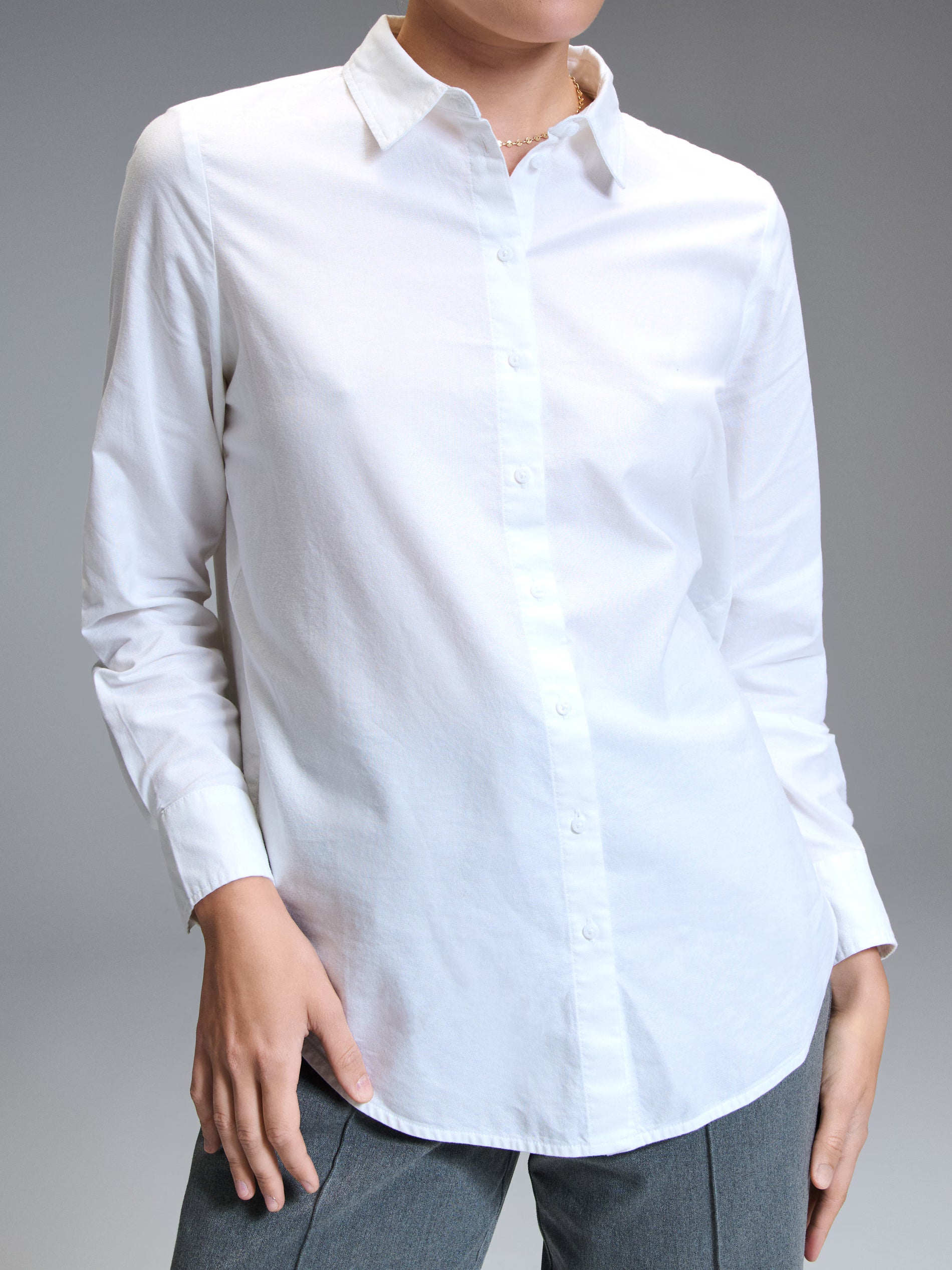 Sinsay Women's White Collar Shirt | Sinsay In Lebanon