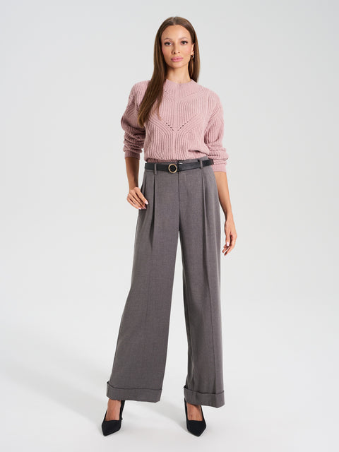 Sinsay Women's Dusty Rose Knitted Sweater|Sinsay In Lebanon