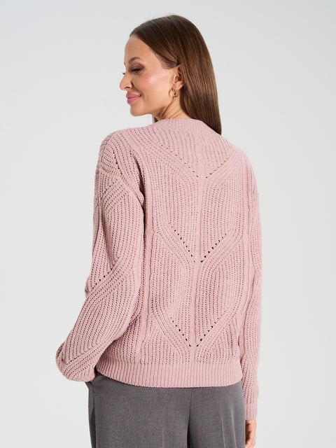Sinsay Women's Dusty Rose Knitted Sweater|Sinsay In Lebanon