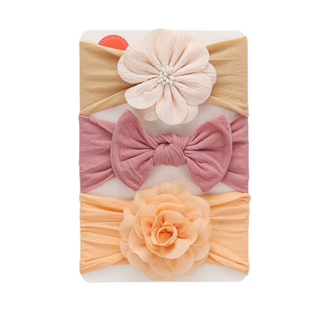 3/pcs bright color headbands