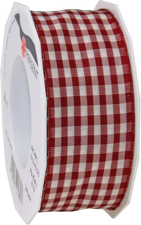 Prasent Red & White Ribbon 2m | Prasent In Lebanon