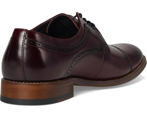 Stacy Adams Men's Burgundy Dickinson Cap Toe Oxford Casual Shoe |Stacy Adams In Lebanon