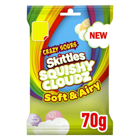 Skittles Squishy Cloudz Sour Sweets Fruit Flavoured Sweets Treat Bag 70g   | Skittles In Lebanon