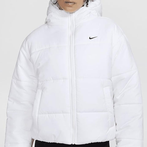 Nike Women's White  Sportswear Therma-FIT Hooded Puffer Jacket | Nike in Lebanon