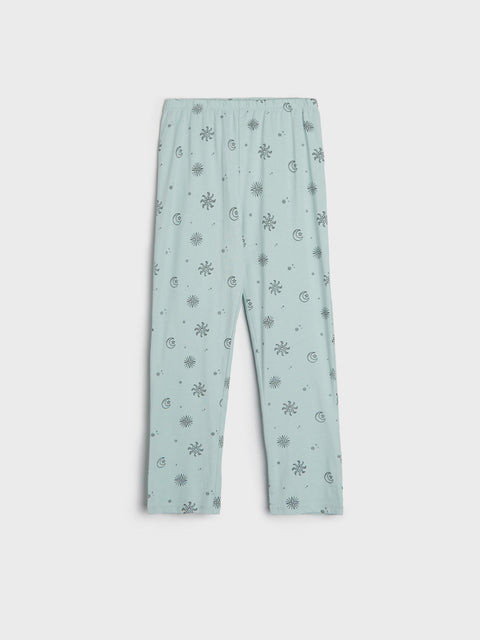 Sinsay Girl's Mint Green Printed Pajama Set | Sinsay In Lebanon