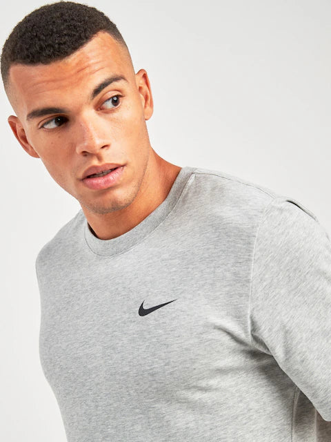 Nike Men's Grey Dri-FIT Training T-Shirt|Nike In Lebanon