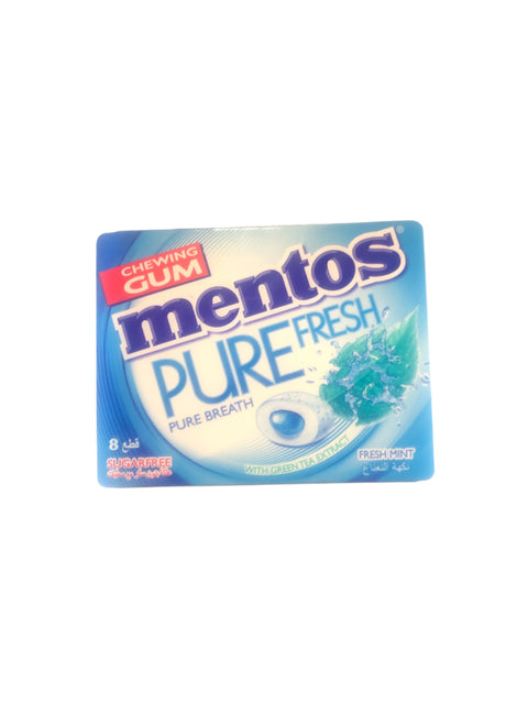 Mentos Chewing Gum Fresh Mint Flavour 14 g | Mentos In Lebanon