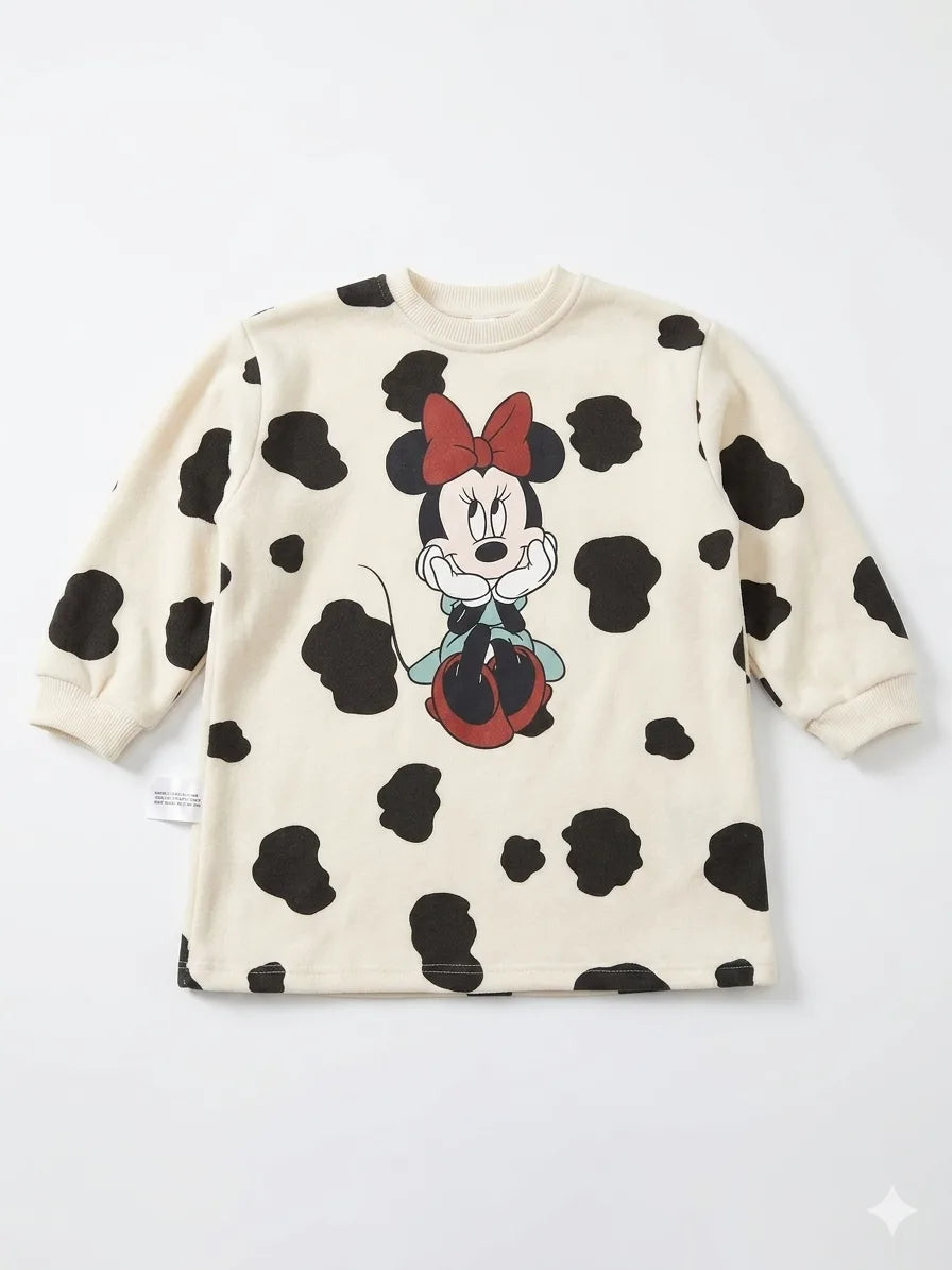 Zara Girl's Beige Printed Sweatshirt | Zara In Lebanon