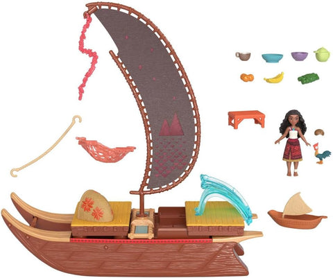 Mattel Disney Moana 2 Toy Playset with Floating Adventure Canoe | Mattel In Lebanon