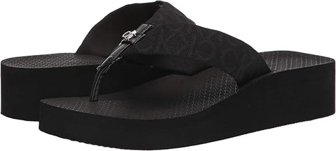 Calvin Klein Women's Black Meena Logo Platform Flip-Flop Slipper | Calvin Klein In Lebanon