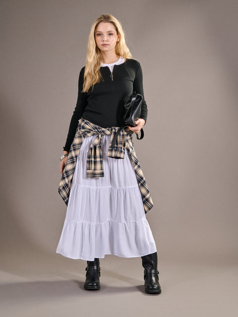 Sinsay Women's Black Long-Sleeved Half Zip Blouse | Sinsay In Lebanon