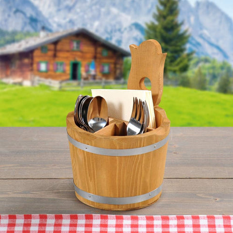 Kesper Wooden Cutlery Holder H 20cm Depth 14cm | Kesper In Lebanon