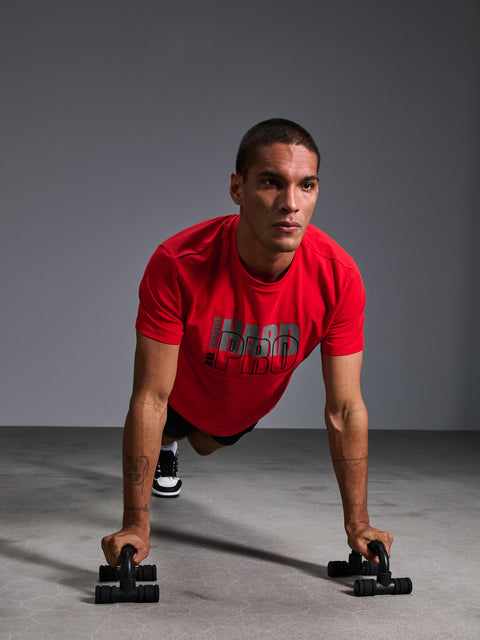 Sinsay Men's Red Short Sleeved T-Shirt With A Print | Sinsay In Lebanon