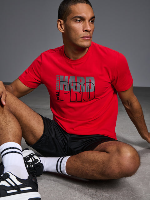 Sinsay Men's Red Short Sleeved T-Shirt With A Print | Sinsay In Lebanon