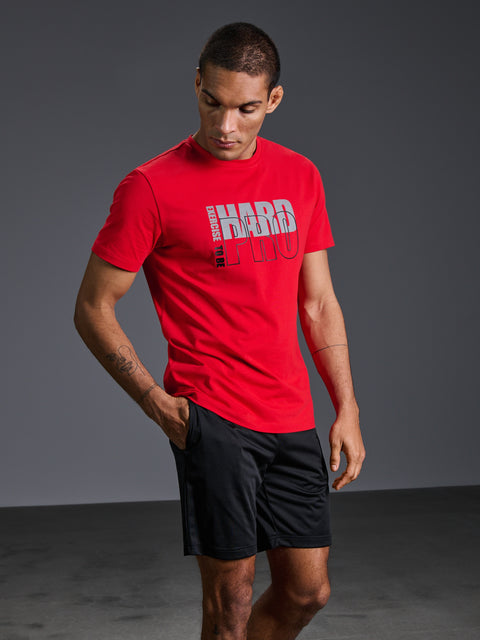Sinsay Men's Red Short Sleeved T-Shirt With A Print | Sinsay In Lebanon