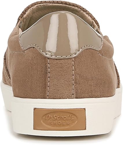 Dr. Scholl's Shoes Women's Camel Madison Trendy Slip-On Microfiber Sneakers | Dr. Scholl's Shoes In Lebanon