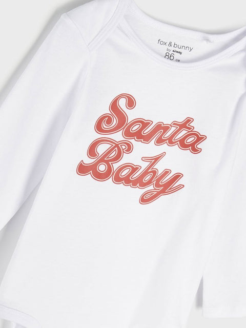 Sinsay Baby Boy's White Santa Baby Print Bodysuit | Sinsay In Lebanon