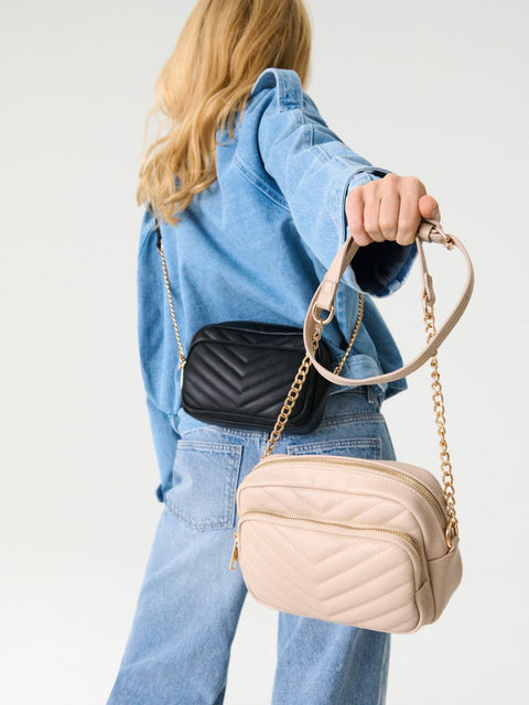 Sinsay Women's Beige Leather Crossbody Bag | Sinsay In Lebanon